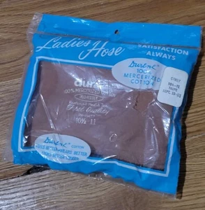 Vintage 1950's Durene Mercerized Cotton Stockings Size 10.5-11 BNIB - Picture 1 of 2