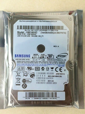 Samsung 160GB 160 GB HM160HC 5400rpm IDE PATA 2.5" HDD For Laptop Hard Drive - Image 1 of 4