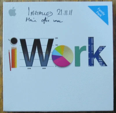 iWork v9.0.3 Family Pack Mac OS 10.4.11 10.5.6+ MB943Z/A genuine software - Image 1 of 3