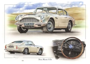 IMPRESIÓN ASTON MARTIN DB6 IMPRESIONANTE EDICIÓN LIMITADA INTERIOR GRAND TOURER GT DOUGAN - Imagen 1 de 2