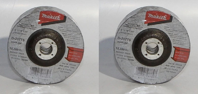 Makita 5 Pack 4 Inch Grinding Wheel for Grinders Aggressive Metal Depressed