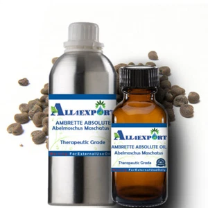 PURE AMBRETTE ASSOLUTO Abelmoschus Mashatus Medic ERBA NATURALE - Foto 1 di 30