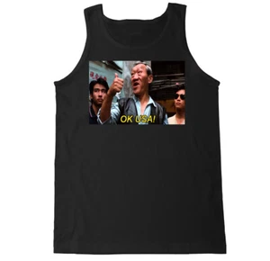 OK USA FUNNY HUMOR BLOODSPORT RETRO 80S 1980 VAN DAMME US ASIAN MOVIE TANK TOP - Picture 1 of 3