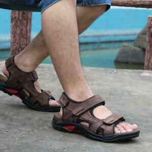 Mens open toe Walking Beach  Sandals Casual Slippers Shoes 