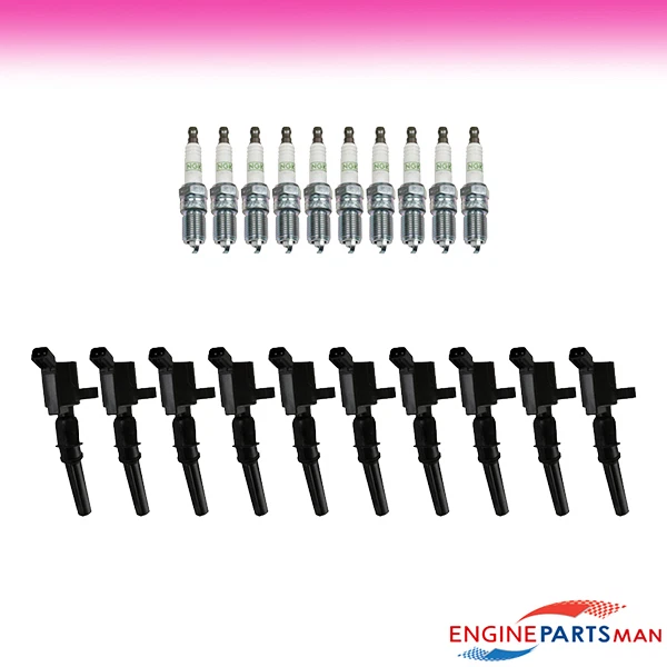 TK Fits 1999-2003 Ford F-350 V10 6.8L Tune up Kit Ignition Coil Plug — 第 1/1 张图片