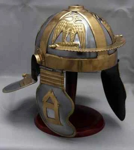 Christmas Medieval Steel & Brass Roman Gallic Centurian Ancient Helmet Replica - Picture 1 of 6
