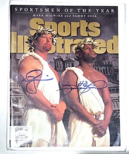 Mark McGwire / Sammy Sosa dual signed Sports Illustrated 12/21/1998 * JSA - Picture 1 of 3
