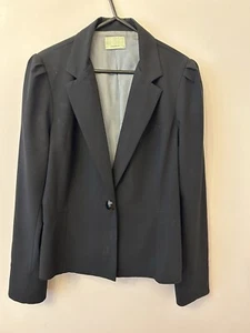 Review Elegant Black Tailored Blazer Jacket Size 14 RRP $220 High Quality - Picture 1 of 4