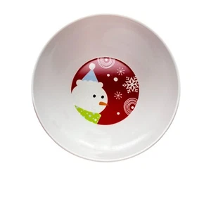 Target Be Merry Bird Melamine Bird bowls Christmas '08 Red Holiday cereal soup - Picture 1 of 5