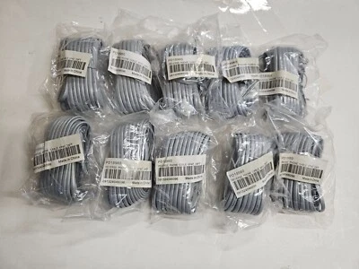 Cable de línea telefónica de 25 pies 6P4C RJ11 KX-TDA50, KX-TA824, KX-TDE100 (paquete de 10) Foto 1 de 4