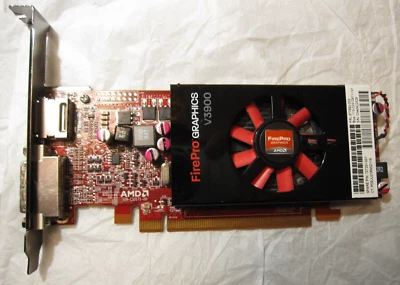HP ATI AMD FirePro V3900 1GB GDDR3 DVI DisplayPort Graphics Video Card - Image 1 of 3