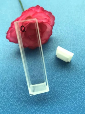 1PCS STANDARD JGS1 QUARTZ CUVETTES CUVETTE CELL OPEN TOP WITH LID 10mm 3.5ml U51 - Image 1 of 4