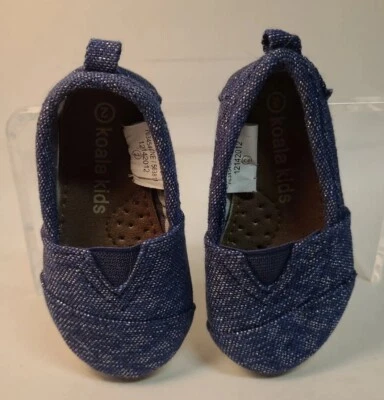Koala Niños Bebé Niña Mocasines Zapatos Infantiles Talla 2 Azul Denim Foto 1 de 4