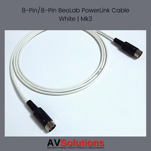B&O BeoLab Speaker Cable for Bang & Olufsen PowerLink Mk3 HQ White - 1 Metre - Imagen 1 de 24