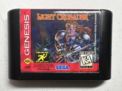 Light Crusader (Sega Genesis 1995) Cart Only Authentic & TESTED - Good Condition - Image 1 of 4