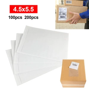 4.5x5.5 Clear Packing List Envelopes Self Adhesive Shipping Label Enclosed Bags - Picture 1 of 5