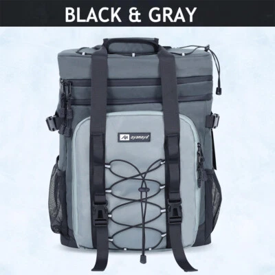 Mochila Enfriador 40 Latas Grande Aislado Bolsa a Prueba de Fugas Doble Cubierta para Interior/Exterior Foto 1 de 4