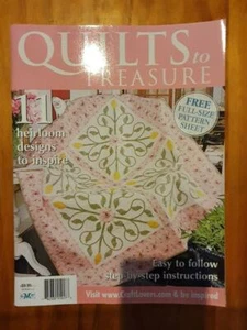 Quilts to Treasure Magazine 2012 Good Condition Freepost in Australia - Picture 1 of 3
