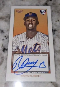 Tarjeta autógrafa 2024 Topps t206 206 EN TARJETA AUTO Ronny Mauricio New York Mets - Imagen 1 de 2
