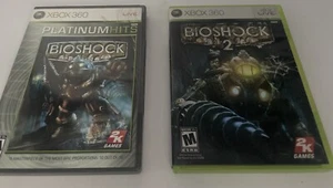 BioShock and BioShock 2 (Microsoft Xbox 360, 2009) CIB Complete w/Manual Tested - Picture 1 of 6
