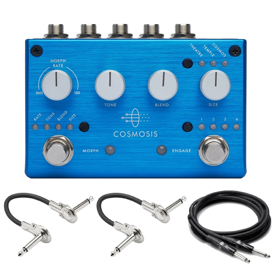 New Pigtronix Cosmosis Stereo Ambient Morphing Reverb Guitar Effects Pedal - Image 1 of 4