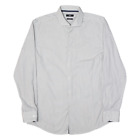 Chemise homme Hugo Boss à manches longues à rayures blanches XL