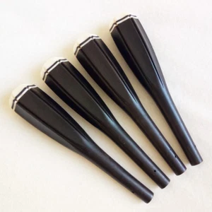 1 Set 4 Liuqin Pegs Tuning Peg Ebony Wood 柳琴 Accessory - Picture 1 of 2