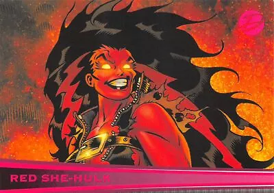 RED SHE-HULK / Marvel Dangerous Divas Series 1 (2011) BASE Trading Card #19 - Image 1 of 2