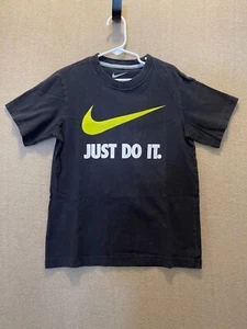 Nike Shirt Boy's Small Black Just Do It - Picture 1 of 11