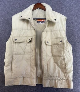 Vintage Ozark Trail Men’s Medium Sleeveless Outdoors Puffer Vest BROKEN ZIPPER - Picture 1 of 13