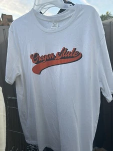 Oregon State beavers white T-shirt size large we’re going to go take a shower - Picture 1 of 1