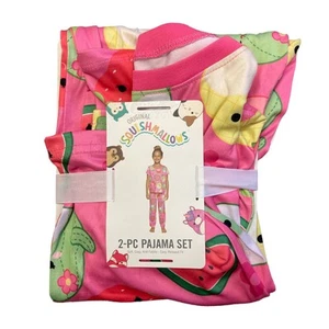 Original Squishmallows Girl's Soft Knit 2 Piece Pajama Set (Pink, 6) - Picture 1 of 2