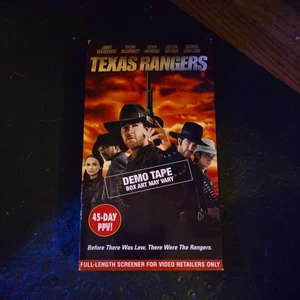 Texas Rangers VHS Movie  Film DEMO COPY Promo Vintage Tape Western - Picture 1 of 4