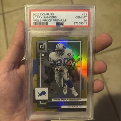 Panini Donruss 2022 - Barry Sanders #93 prueba de prensa premium Foto 1 de 3