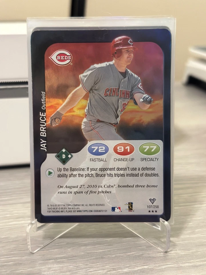 2011 Topps Attax Rainbow Foil - Jay Bruce - Image 1 of 1