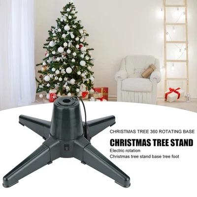 (50CM)Christmas Tree Stand Electric 360 Degree Rotating Base Tree Support - Image 1 of 4