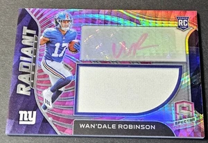 2022 Spectra Pink /25 Prizm RPA Rookie Patch Auto Wan'Dale Robinson RC #RAD-WDR - Picture 1 of 2