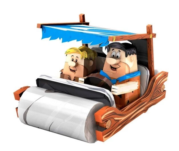 2019 Fascinations Metal Earth Legends Flintstones Car 3d Steel Model Kit MEM065