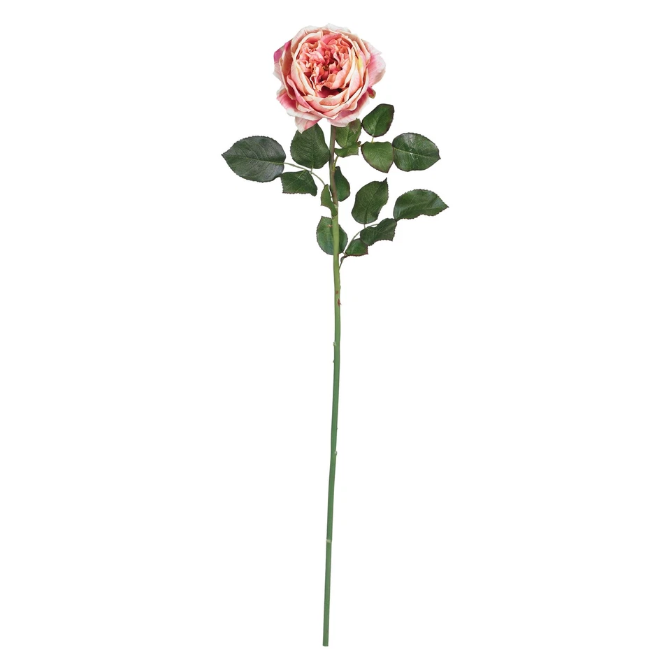 Nearly Natural 31-in Large Rose Stem (Set of 12) - Pink - Image 1 of 1