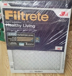 Filtro de aire para horno de CA Filtrete de alérgenos 3M Elite 16x20x1, paquete de 4. Nuevo - Imagen 1 de 4