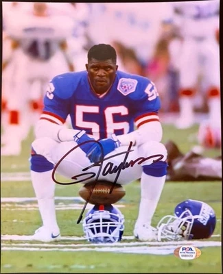 LAWRENCE TAYLOR NEW YORK GIANTS AUTOGRAFADO FOTO 8X10 HOF PSA CERTIFICADO DE AUTENTICIDADE - Imagem 1 de 3