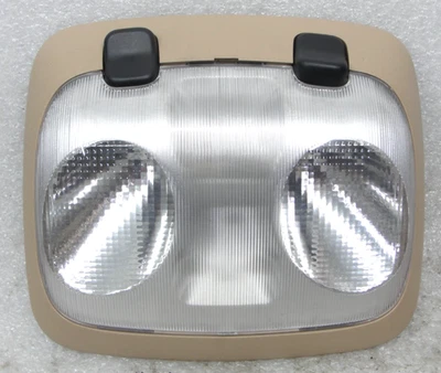 Ford DOME map LIGHT dual lens dark TAN Crown Victoria Mustang Explorer 87-01 OEM - Image 1 of 3