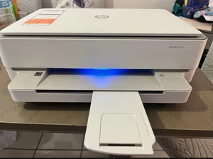 HP Envy 6055e All-in-One Wireless Printer and Scanner White Inkjet Used - Picture 1 of 3