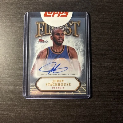 2024-25 Topps Finest Jerry Stackhouse Refractor Auto #FA-JST - Image 1 of 2