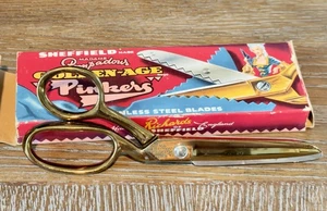 Neuwertige Golden Age Pinkers Shears Sheffield Schere 50er 60er Jahre - Bild 1 von 4