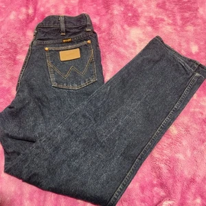 Wrangler Jeans Jungen 14 x 32 hoher Bund klassisch gerade blau Denim hergestellt in den USA - Bild 1 von 13