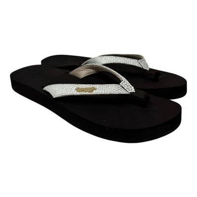 Sandalias chanclas Reef Star Cushion atrevidas marrón blanco para mujer 6 RF001384 Foto 1 de 4