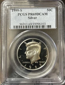 1999-S Kennedy Proof Silver Half Dollar PCGS ~ PR69DCAM - Picture 1 of 2