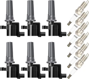 6 Ignition Coil+Spark Plug Pack For Lincoln LS 00-02 Jaguar S-Type 3.0L V6 FD496 - Bild 1 von 7