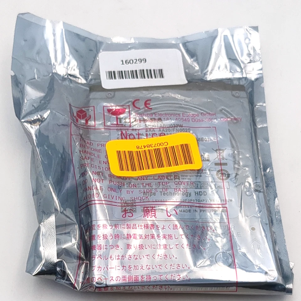 Toshiba MQ01ABU032W 320GB 2.5" SATA Mobile Thin Slim Internal Hard Drive HDD - Image 1 of 4